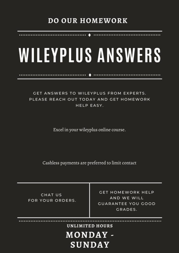 wileyplus answers